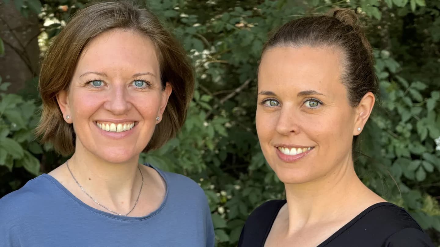 Teamfoto von Marlene Laaber und Marlies Mandl
